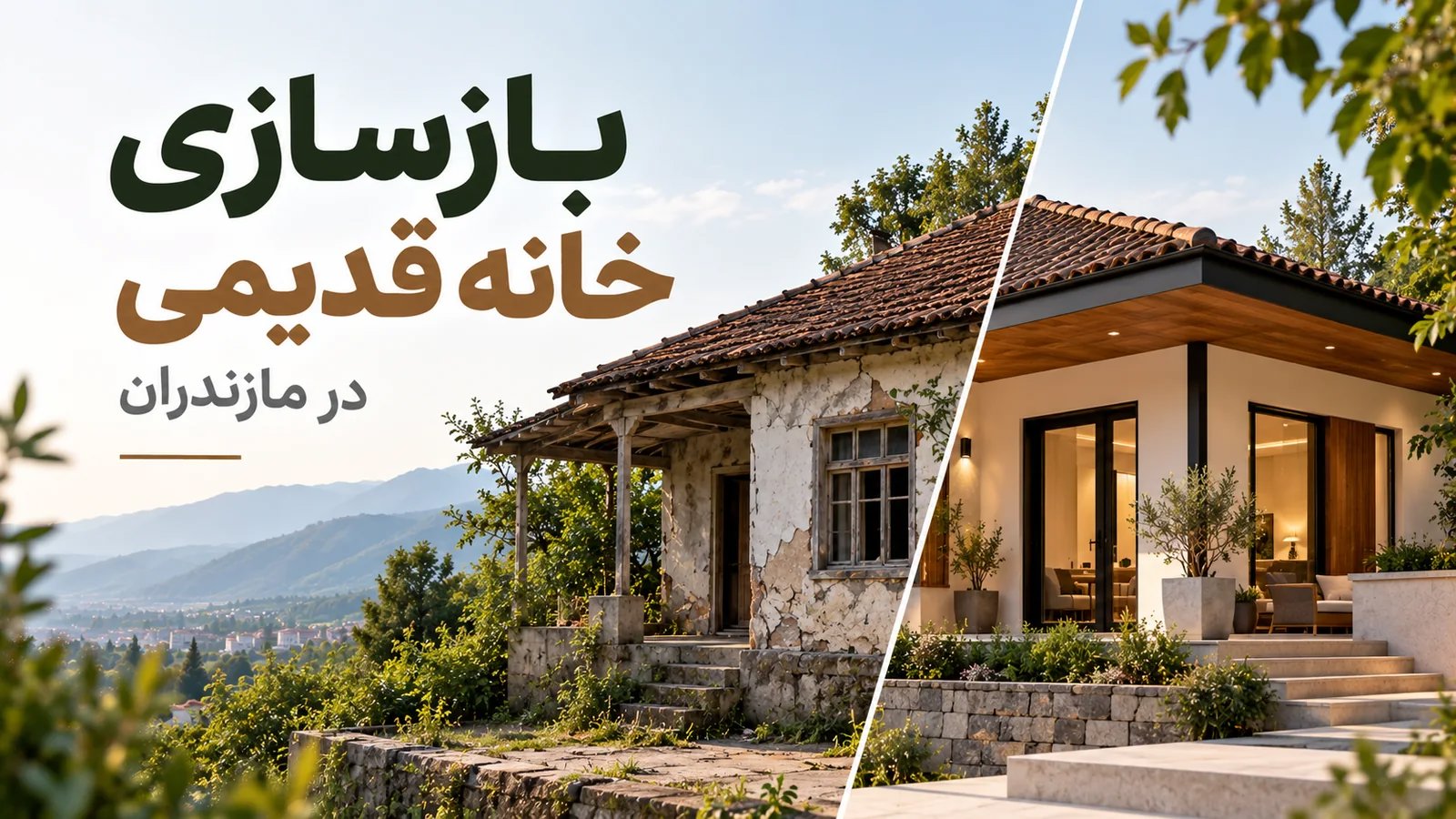 بازسازی خانه قدیمی در مازندران