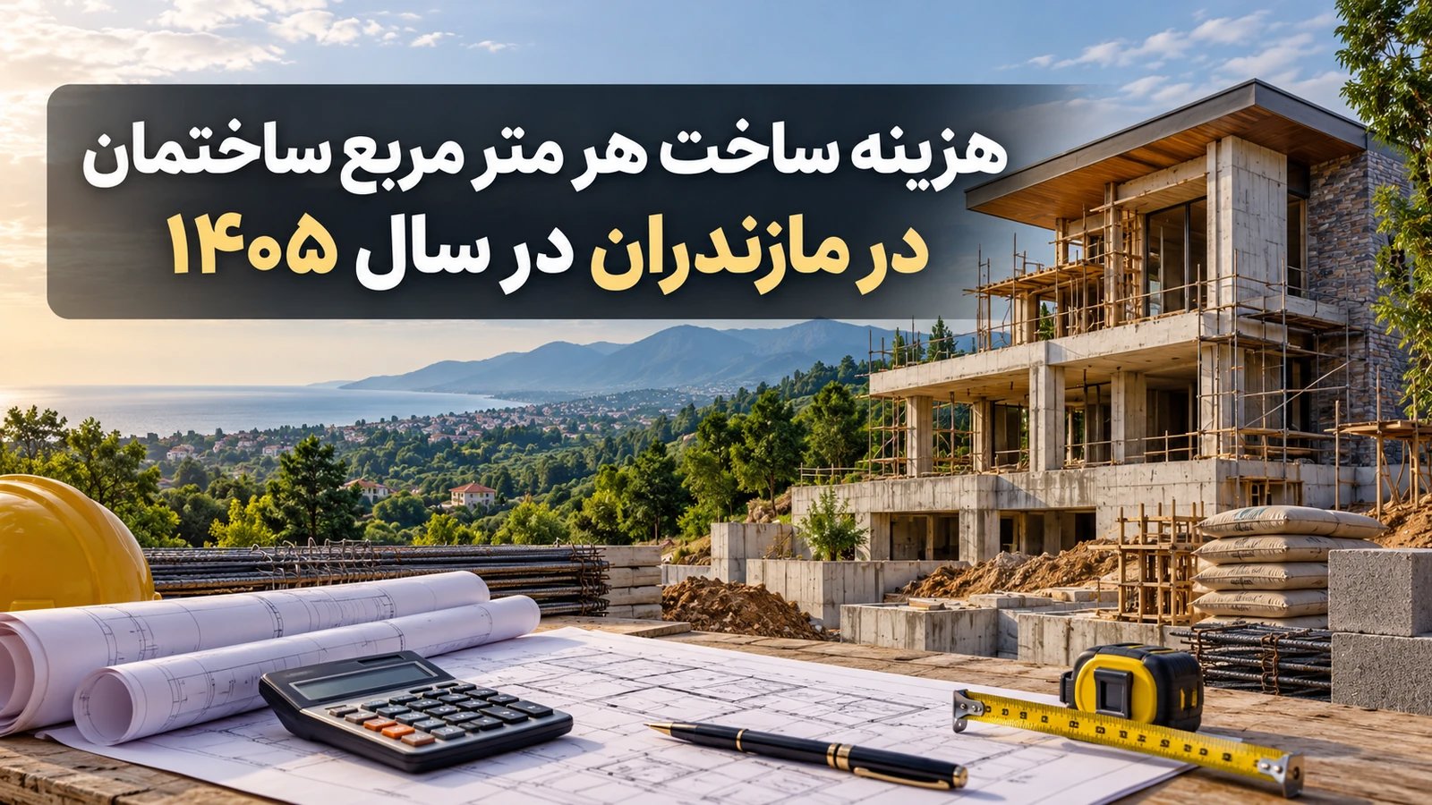هزینه ساخت هر متر مربع ساختمان در مازندران در سال ۱۴۰۵